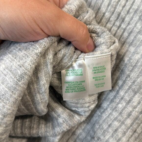 NWT Lilly Pulitzer Arienza Dolman Heathered Lunar Gray Knit Sweater Size XXS - Picture 9 of 9